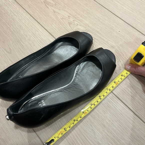 Stuart Weitzman Kitten Heel Peep Toe Shoes 38.5 - Picture 12 of 13